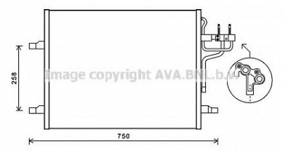 AVA QUALITY COOLING fd5483 -  Конденсатор, кондиционер